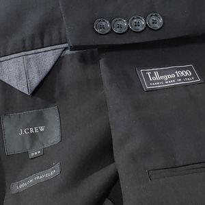 J. Crew Ludlow Traveler Black Jacket 38 R